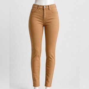Uniqlo HEATTECH Extra Stretch Leggings Pants Beige XS High Rise Skinny